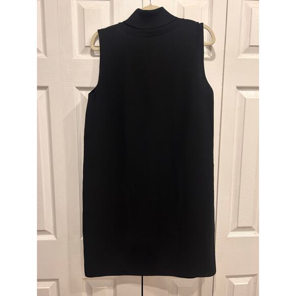 Theory Roll Neck Dress in Crepe Black Size Large - Picture 4 of 7
